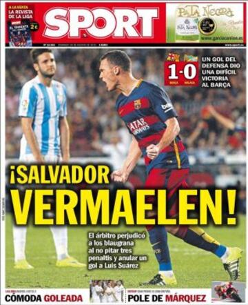 Portadas de la prensa deportiva