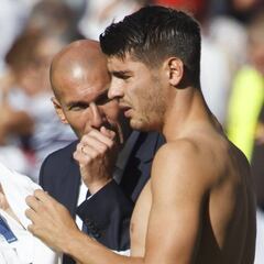 Zidane habló con Morata para convencerle de que no se vaya