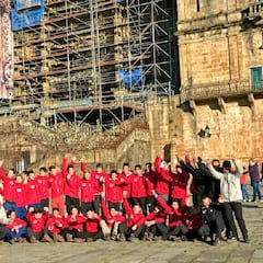 La Fundación Alberto Contador termina el Camino de Santiago