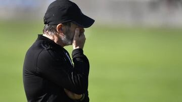 Anquela, entrenador del Oviedo. 