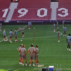 Entrenamiento en el Metropolitano: sin Moldovan ni Lemar, vuelve Witsel