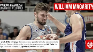 William Magarity, nuevo jugador del Baxi Manresa.