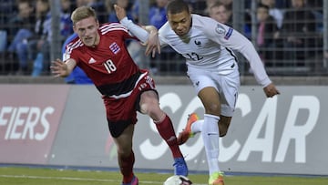 Mbappé está de dulce: debutó con Francia a los 18 años