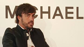 Fernando Alonso en Madrid.