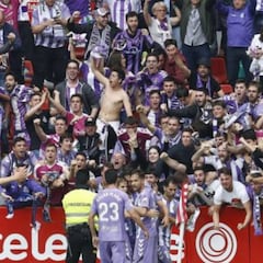 El Pucela lleva 44 años sin perder en Segunda en El Molinón