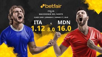 Italia vs. Macedonia del Norte: horario, TV, estadísticas, clasificación y pronósticos