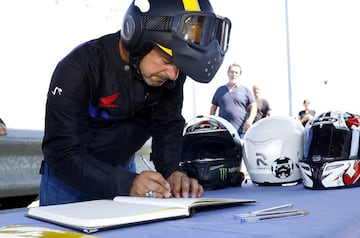 Homenaje a Ángel Nieto en el Circuito del Jarama en Madrid