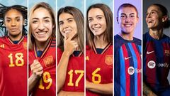 Las seis candidatas españolas al Balón de Oro.