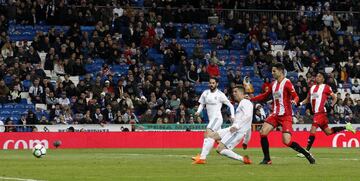 Cristiano Ronaldo scores his forth goal of the game.