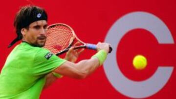 David Ferrer, en un momento de su partido frente a Nico Almagro en Buenos Aires.