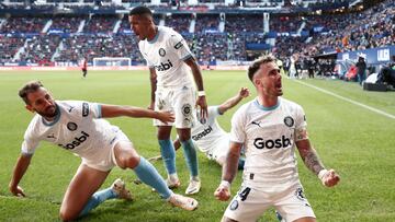 Portu celebra su gol contra Osasuna.