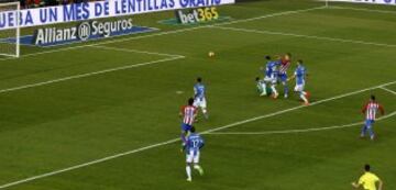 Fernando Torres marca el 2-0 para el Atlético de Madrid ante el Leganés.