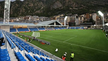El estadio nacional de Andorra fue remodelado en 2014 y tiene capacidad para 3.500 espectadores. Cristiano comparece hoy con su selecci&oacute;n.