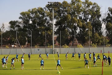 Sesión de trabajo en ka Ciudad Deportiva.