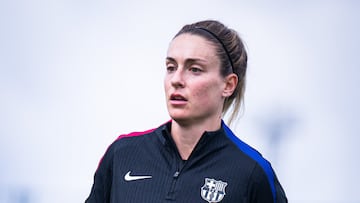 Alexia Putellas, durante el entrenamiento del martes con el Barcelona.