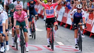 MADRID, SPAIN - SEPTEMBER 11: Remco Evenepoel of Belgium and Team Quick-Step - Alpha Vinyl - Red Leader Jersey celebrates at finish line as final race winner during the 77th Tour of Spain 2022, Stage 21 a 96,7km stage from Las Rozas to Madrid /  #LaVuelta22 / #WorldTour / on September 11, 2022 in Madrid, Spain. (Photo by Justin Setterfield/Getty Images)