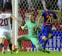 Sevilla-Barcelona en imágenes