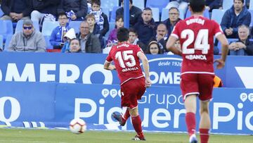 Pedro le dio el triunfo al Deportivo en Zaragoza