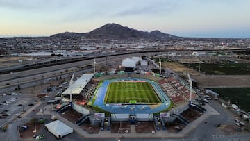 Aerial View Stadium during the 4th round match between FC Juarez and Santos as part of the Liga BBVA MX, Torneo Clausura 2025 at Olimpico Benito Juarez Stadium, on January 29, 2025 in Ciudad Juarez, Chihuahua, Mexico.