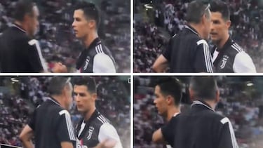 Furious Ronaldo has run-in with Sarri after being substituted