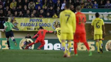 1-2. Luis Suárez marcó el segundo tanto.