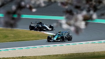 Kimi Antonelli (Mercedes W17) y Jak Crawford (Aston Martin AMR26). F1 2026.