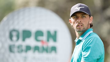 MADRID, 12/10/2025.- El golfista inglés Marco Penge durante su participación en la cuarta jornada del Abierto de España de golf este domingo en el Club de Campo Villa de Madrid. EFE/ Sergio Pérez