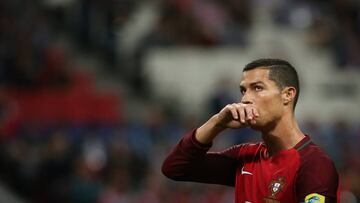 Cristiano Ronaldo durante las semifinales de la Copa Confederaciones ante Chile.