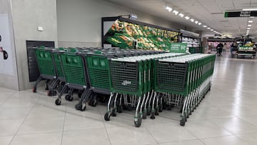 El útil detalle de los carros de Mercadona del que poca gente se ha dado cuenta: clave para su seguridad