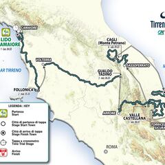Tirreno-Adriático 2024: etapas, perfiles, recorrido, equipos, participantes y favoritos