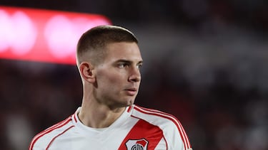 Franco Mastantuono, jugador de River Plate.