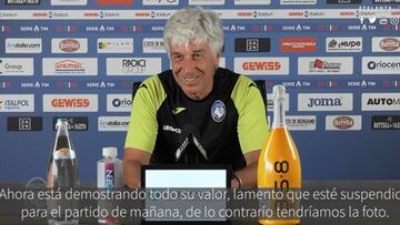 Gasperini: "Muriel ya está bien, entrenó y está disponible"