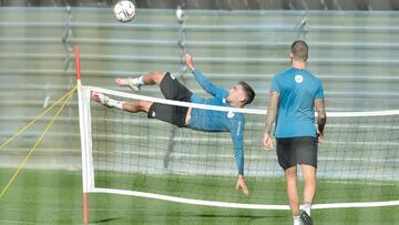 Unai López, en Lezama