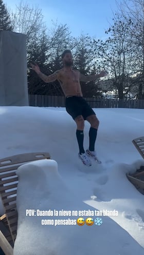 El fallo de cálculo de Ramos en la nieve del que todos hablan en redes: viral al instante
