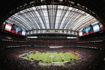 Una vista general del NRG Stadium pocos minutos antes de comenzar el partido.