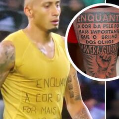 La intrahistoria del apoyo de Raphinha a Vinicius: antirracismo, Bob Marley y un tatuaje especial