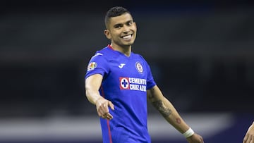 Orbelin Pineda of Cruz Azul  during the game Cruz Azul vs Monterrey, corresponding to the eleventh round match of the Torneo Guard1anes Clausura 2021 of the Liga BBVA MX, at Azteca Stadium, on March 13, 2021.
 
 &lt;br&gt;&lt;br&gt;
 
 Orbelin Pineda de Cruz Azul   durante el partido Cruz Azul vs Monterrey, correspondiente a la Jornada 11 del Torneo Clausura Guard1anes 2021 de la Liga BBVA MX, en el Estadio Azteca, el 13 de Marzo de 2021.