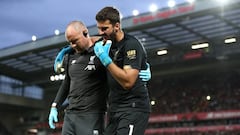 Liverpool’s Alisson sidelined for 4-6 weeks