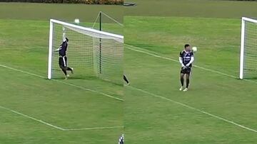 Estrella el tiro penal en el travesaño sale disparado hacia el aire y el portero anota autogol