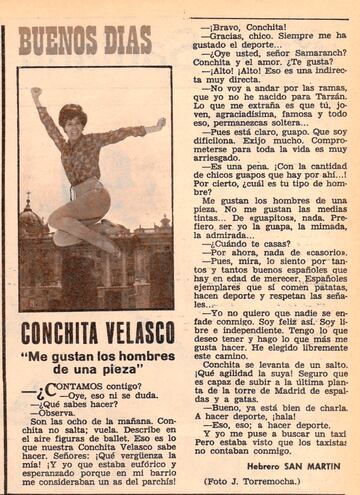 Concha Velasco, la primera 'chica AS' 06/12/67.