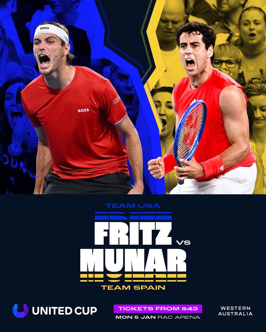 Taylor Fritz y Jaume Munar.