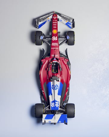 El dise?o especial de los italianos para los monoplazas y monos de sus pilotos Charles Leclerc y Lewis Hamilton.