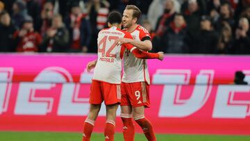 Harry Kane y Jamal Musiala