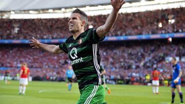 El delantero holandés del Feyenoord, Robin Van Persie, durante un partido.