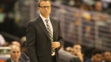 Scott Brooks, durante un partido de esta pasada pretemporada.