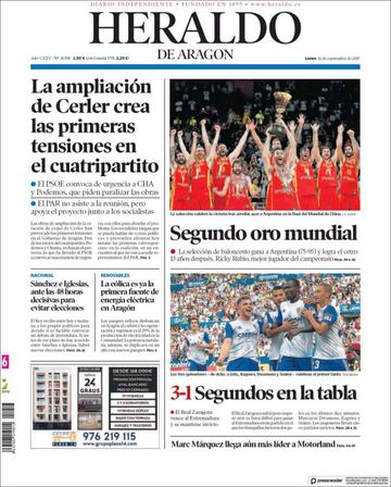 "¡Gracias!", "¡Glorioso!"... La prensa se rinde ante la selección