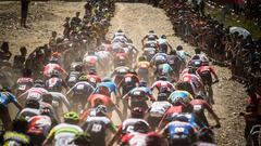 Participants perform at the UCI Mountain Bike World Cup in Vallnord, Andorra on July 7, 2019. // Boris Beyer / Red Bull Content Pool // AP-1ZYD8ENES1W11 // Usage for editorial use only // 