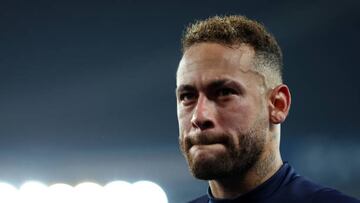 Neymar durante la ida de los octavos de final de la Champions League frente al Bayern de Múnich.