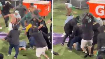 Las barras bravas de Medellín y Nacional, a palo limpio tras la final: secuencia durísima de ver