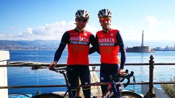 Los hermanos Nibali ya lucen el uniforme del Bahrain-Merida